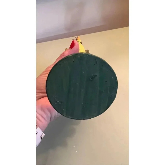 Set‎ of 2 Hand-painted Birds Finch Decorative Vase Candle Holders - Picture 6 of 10